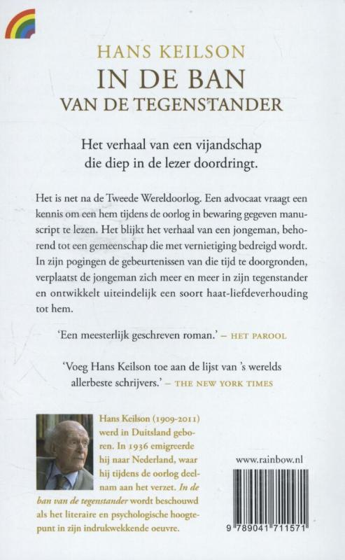 Achterkant van In de ban van de tegenstander