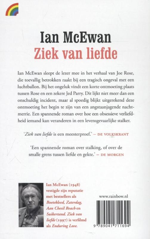 Achterkant van Ziek van liefde