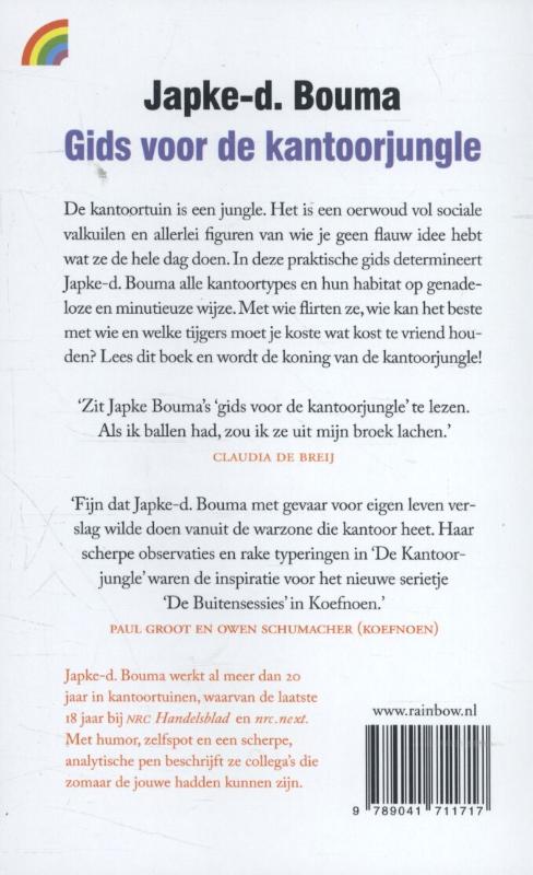 Achterkant van Gids voor de kantoorjungle