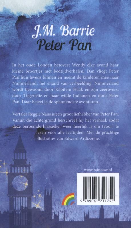 Achterkant van Peter Pan