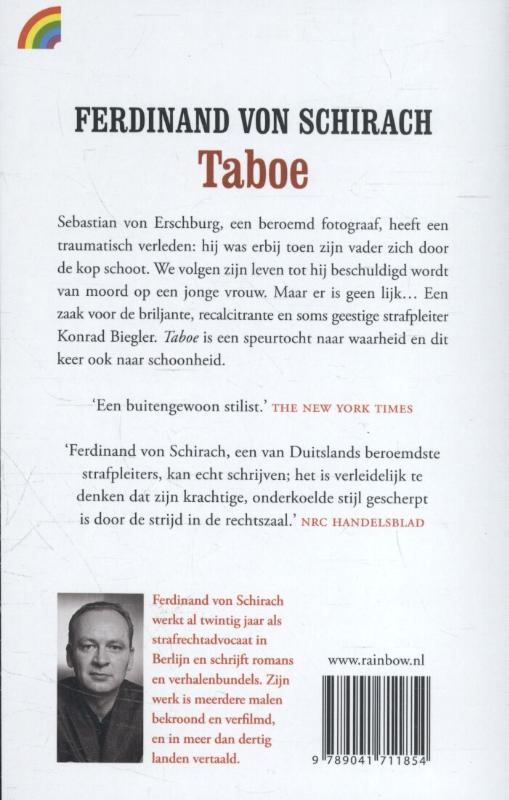 Achterkant van Taboe