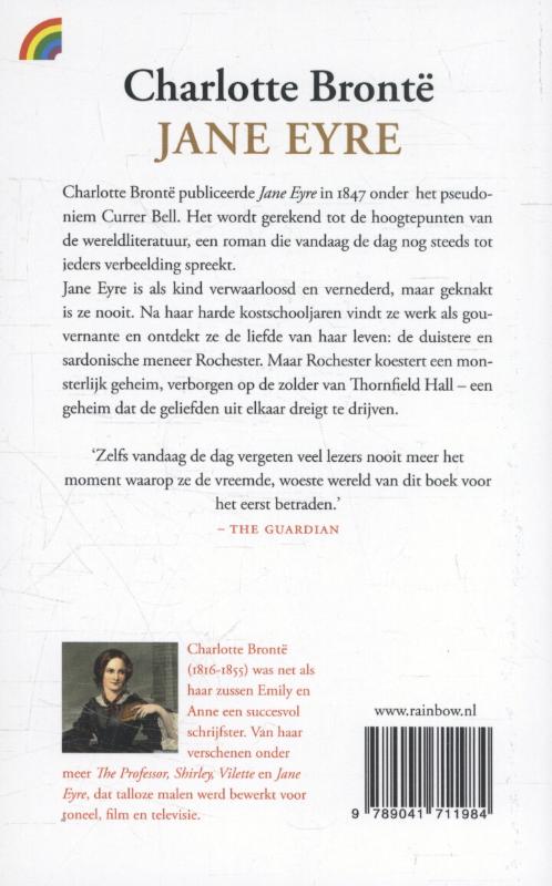 Achterkant van Jane Eyre
