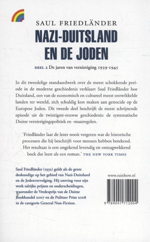 Achterkant van De jaren van vernietiging 1939-1945