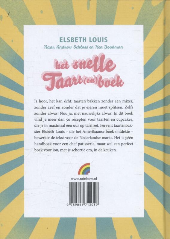 Achterkant van Het snelle taart(en)boek