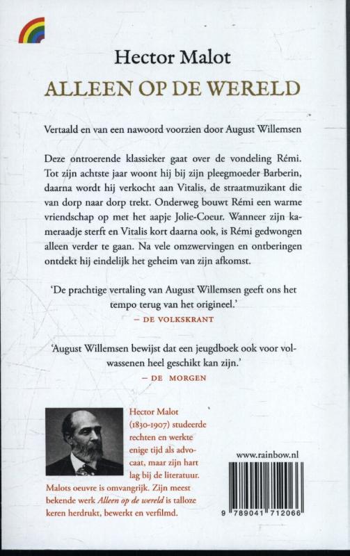 Achterkant van Alleen op de wereld