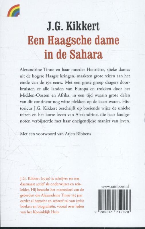Achterkant van Een Haagsche dame in de Sahara