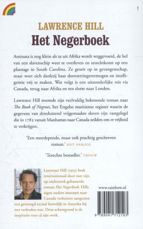 Achterkant van Het negerboek