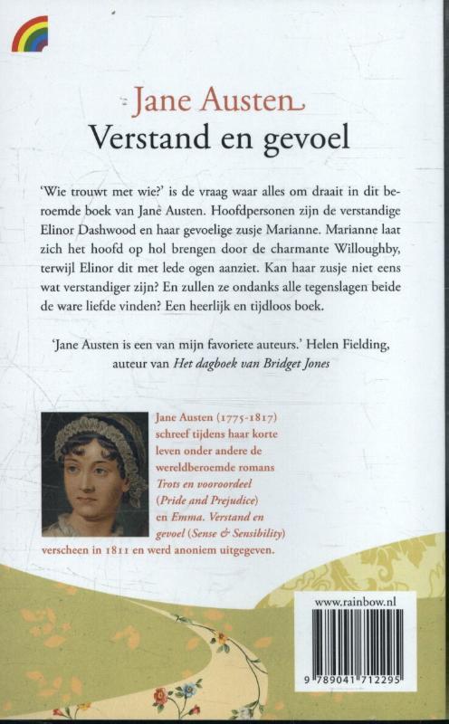 Achterkant van Verstand en gevoel