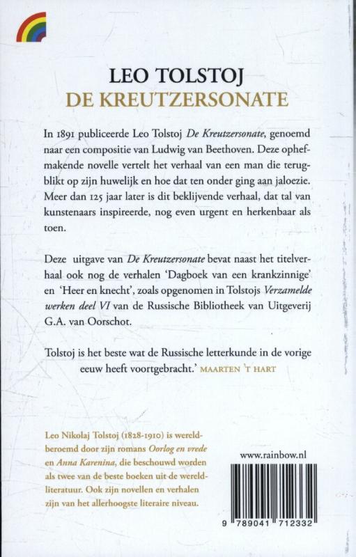 Achterkant van De Kreutzersonate