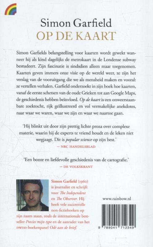 Achterkant van Op de kaart