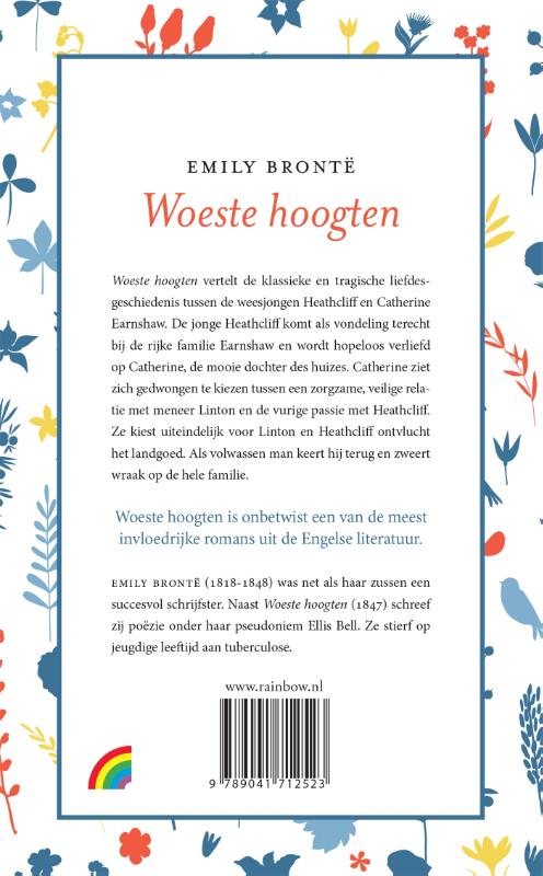 Achterkant van Woeste hoogten