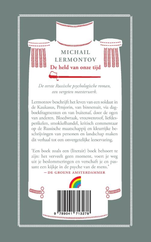 Achterkant van De held van onze tijd