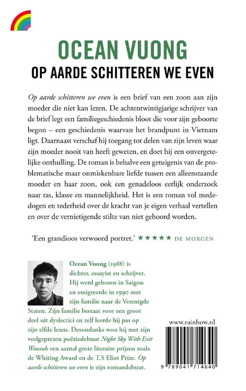 Achterkant van Op aarde schitteren we even