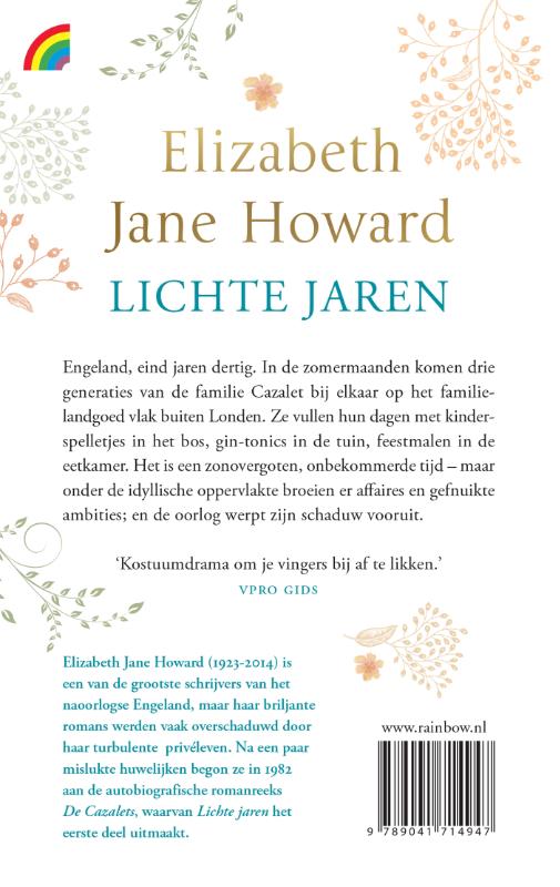 Achterkant van Lichte jaren