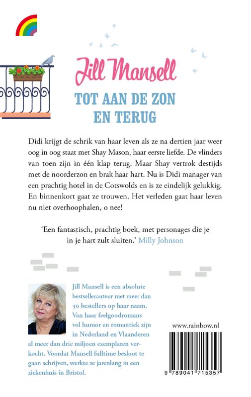 Achterkant van Tot aan de zon en terug