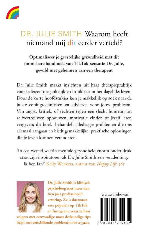 Achterkant van Waarom heeft niemand mij dit eerder verteld?