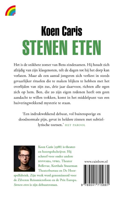 Achterkant van Stenen eten