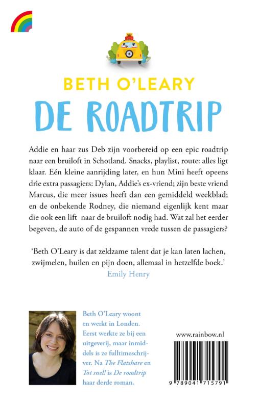 Achterkant van De roadtrip