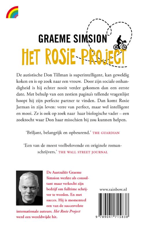 Achterkant van Het Rosie project