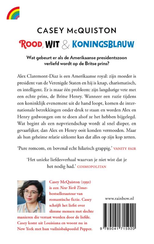 Achterkant van Rood, wit & koningsblauw