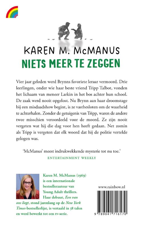 Achterkant van Niets meer te zeggen