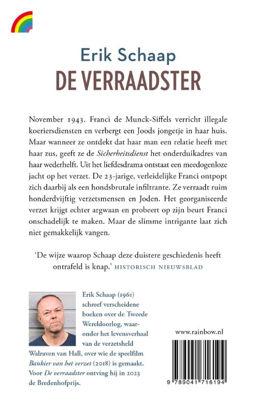 Achterkant van De verraadster