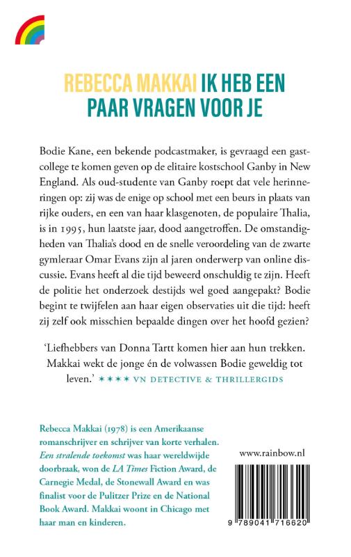 Achterkant van Ik heb een paar vragen voor je