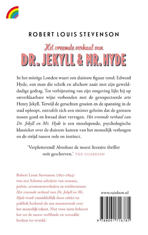 Achterkant van Het vreemde verhaal van Dr. Jekyll en Mr. Hyde