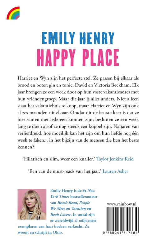 Achterkant van Happy place