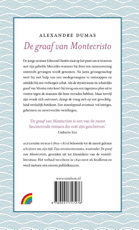 Achterkant van De graaf van Montecristo