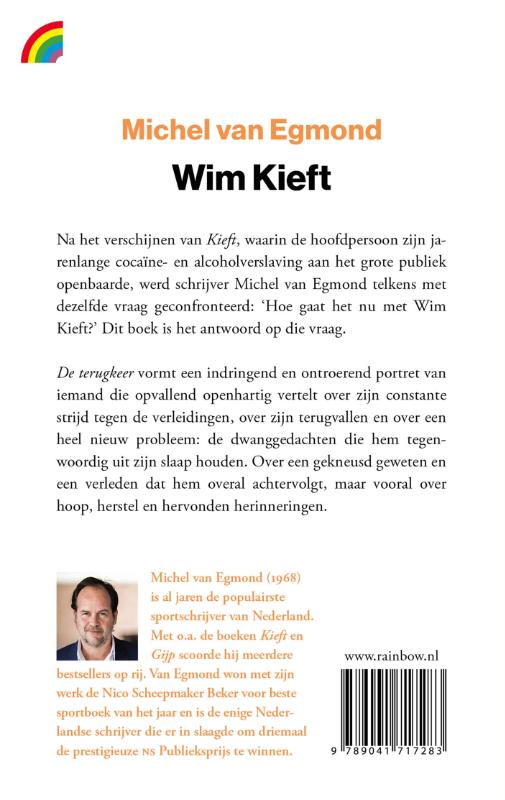 Achterkant van Wim Kieft