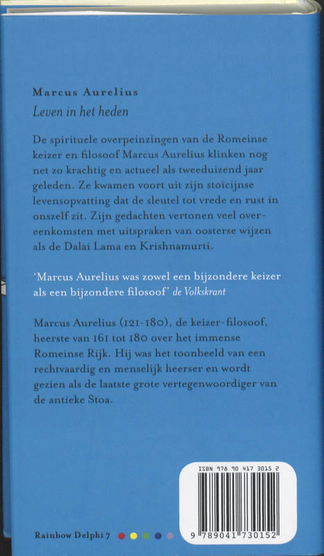 Achterkant van Leven in het heden