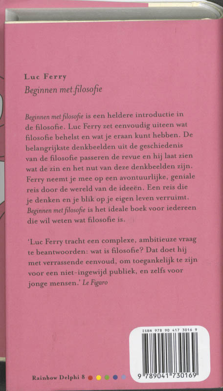 Achterkant van Beginnen met filosofie