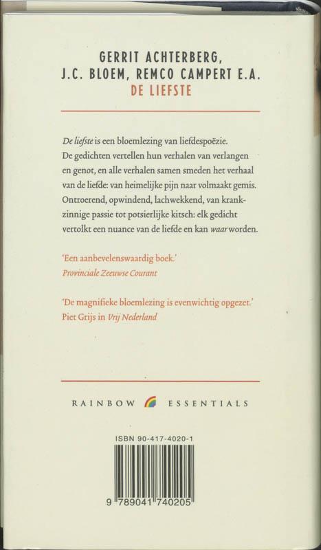 Achterkant van De liefste