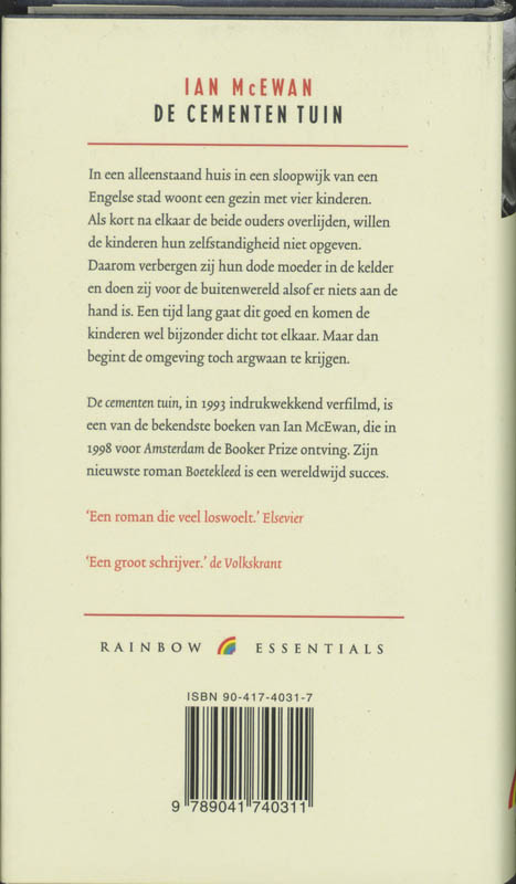 Achterkant van De cementen tuin