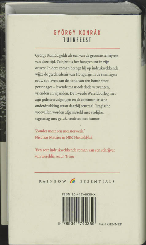 Achterkant van Tuinfeest