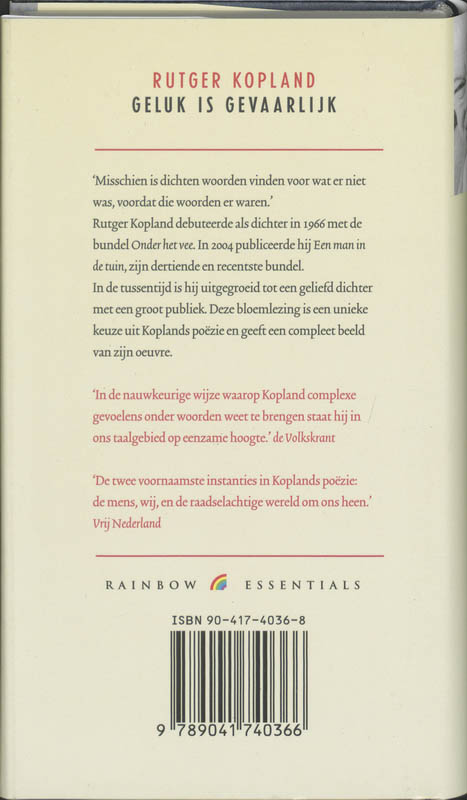 Achterkant van Geluk is gevaarlijk