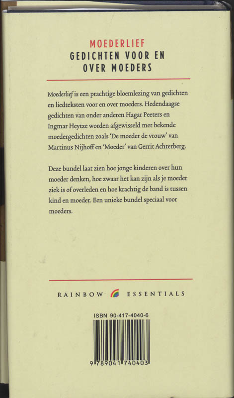 Achterkant van Moederlief