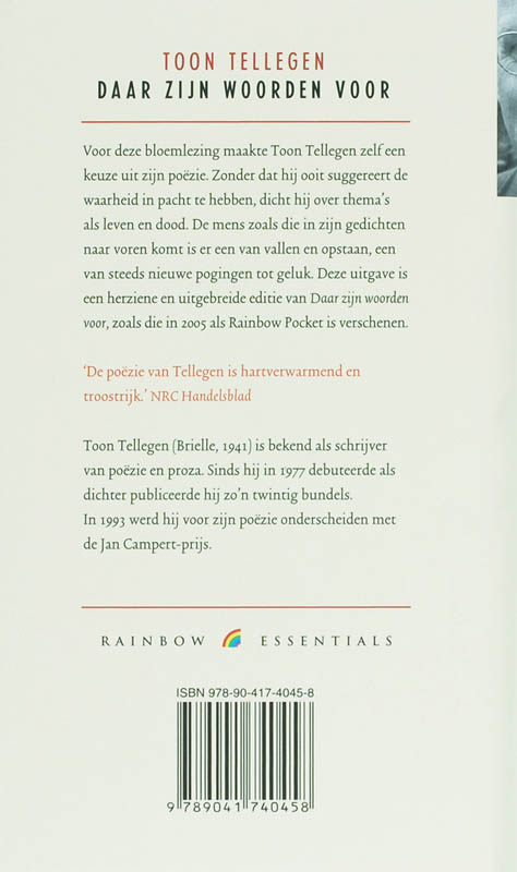 Achterkant van Daar zijn woorden voor