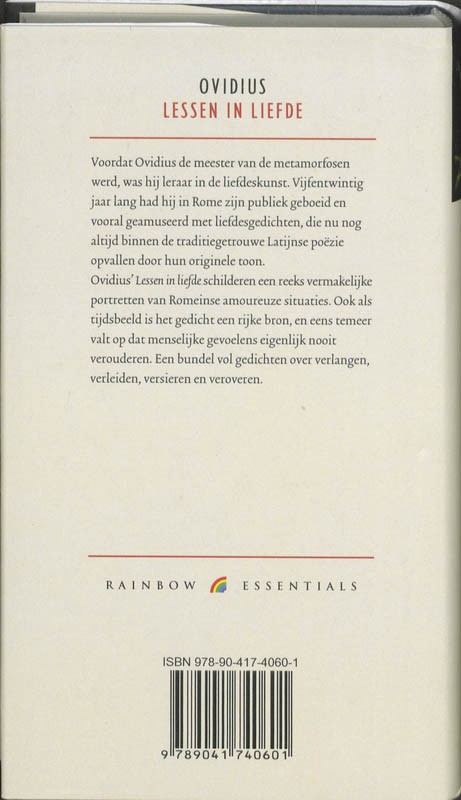 Achterkant van Lessen in liefde
