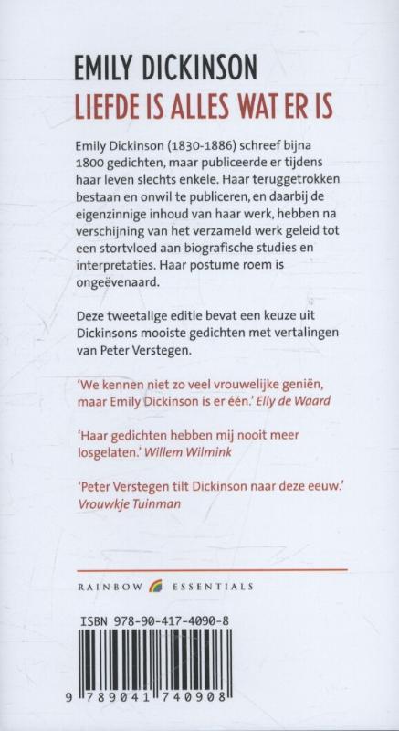 Achterkant van Liefde is alles wat er is