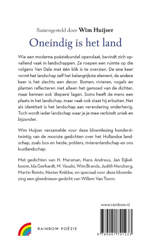 Achterkant van Oneindig is het land