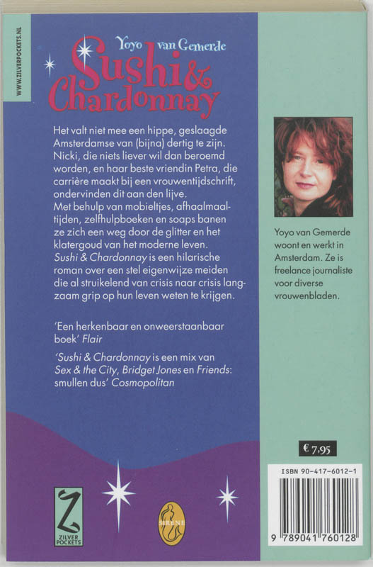 Achterkant van Sushi & Chardonnay