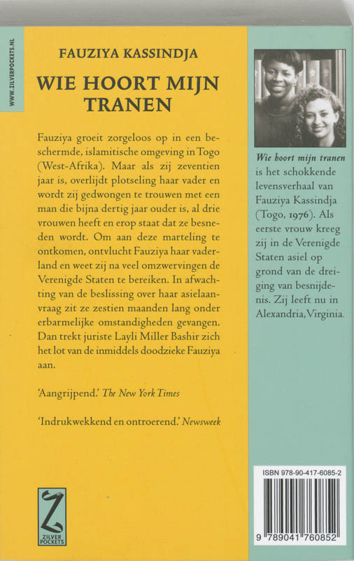 Achterkant van Wie hoort mijn tranen