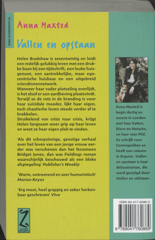 Achterkant van Vallen en opstaan