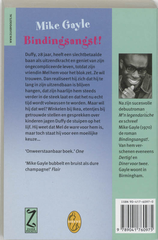 Achterkant van Bindingsangst!