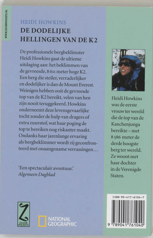 Achterkant van De dodelijke hellingen van de K2