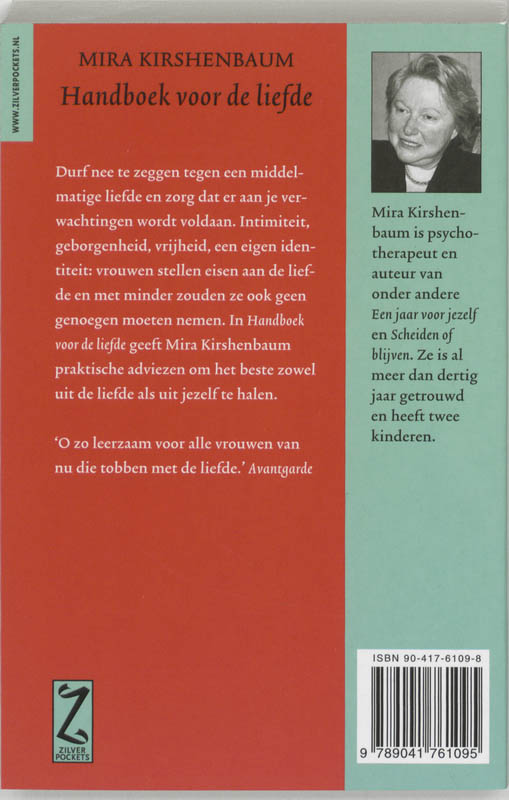Achterkant van Handboek voor de liefde