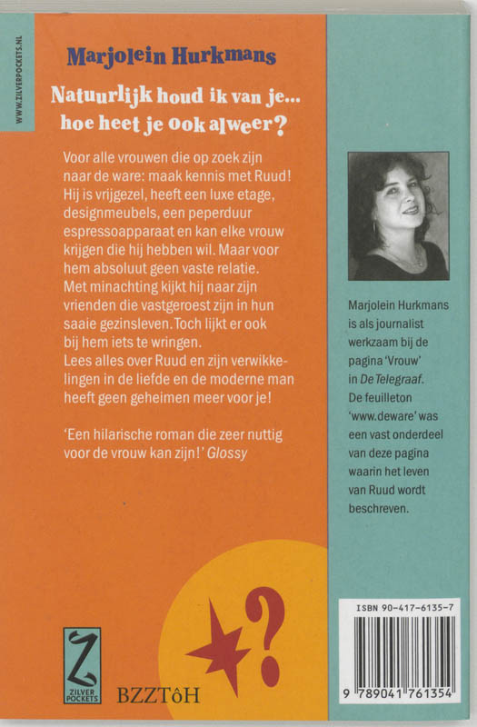 Achterkant van Natuurlijk houd ik van je ..... hoe heet je ook alweer?