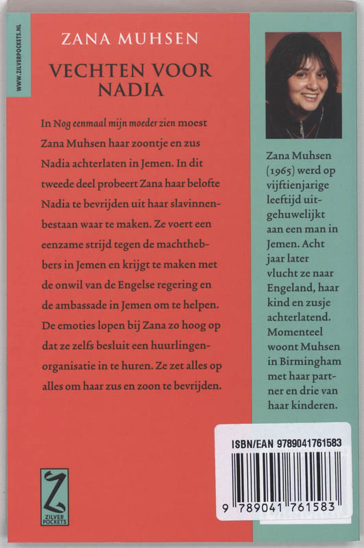 Achterkant van Vechten voor Nadia